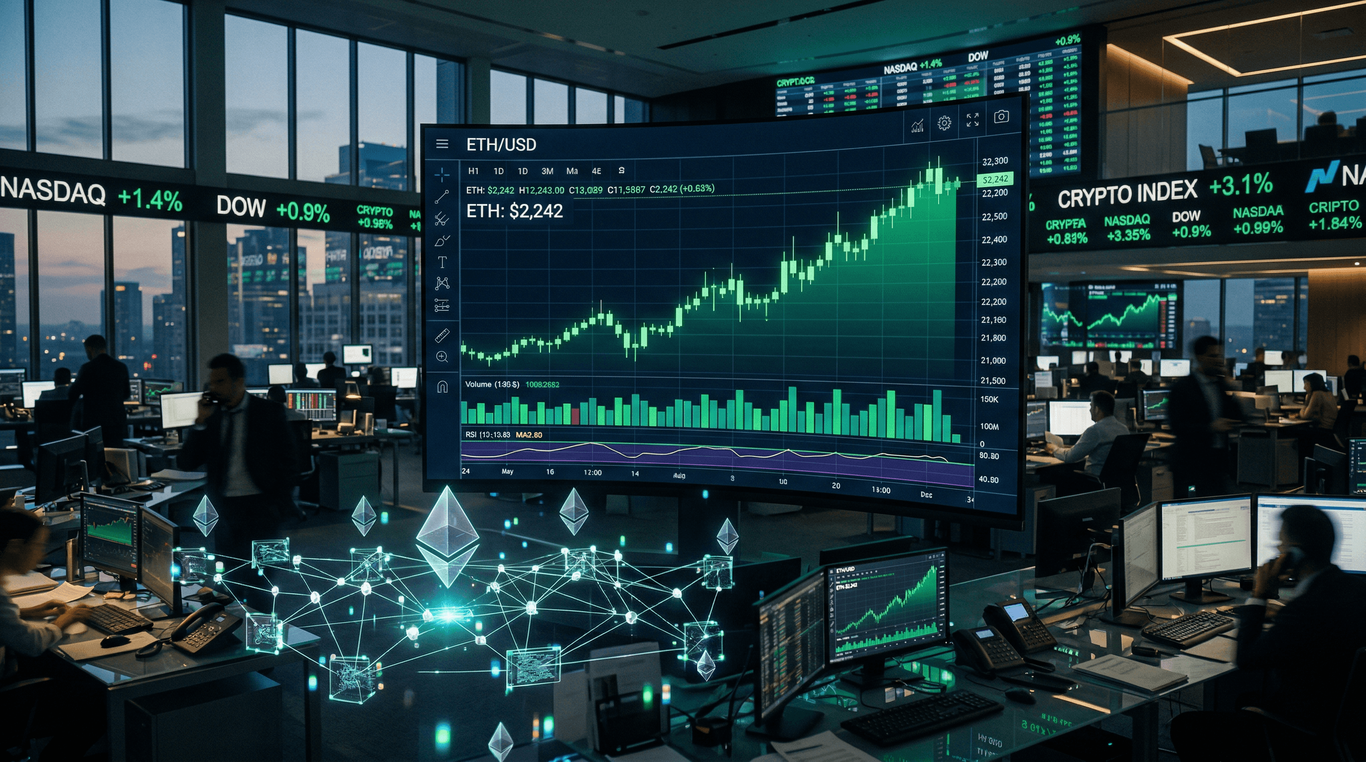 Ethereum Surge Lifts Price 3.3% to $2,242.77 on April 10, 2026