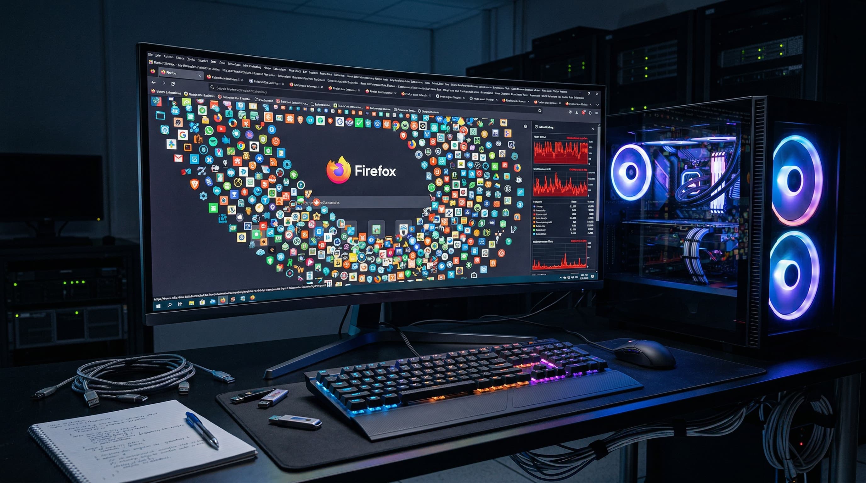 Alex Rivera Installs 28,472 Firefox Extensions in Stability Test