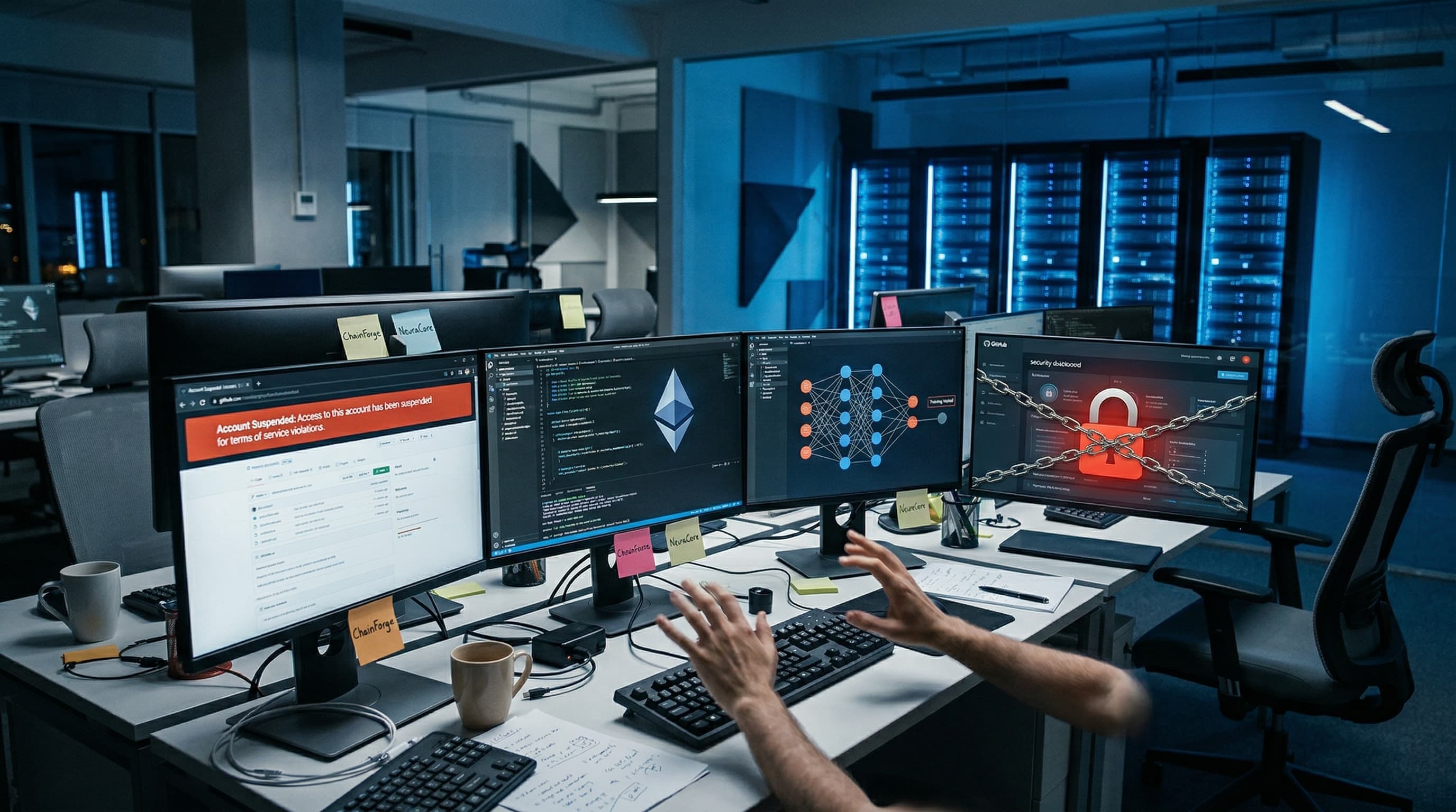 Microsoft Suspends Dev Accounts for ChainForge, NeuraCore, VaultSecure