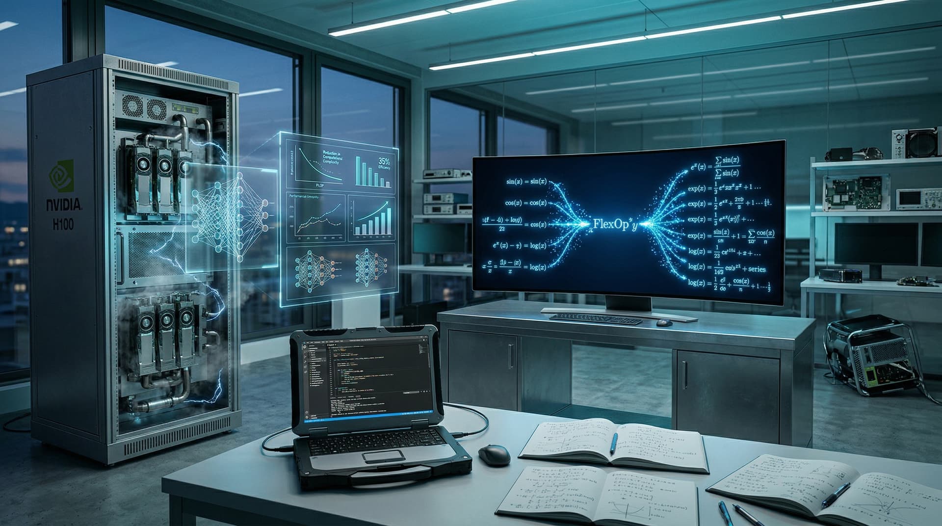 Single Binary Operator Generates Elementary Functions, Cuts AI Ops 35%