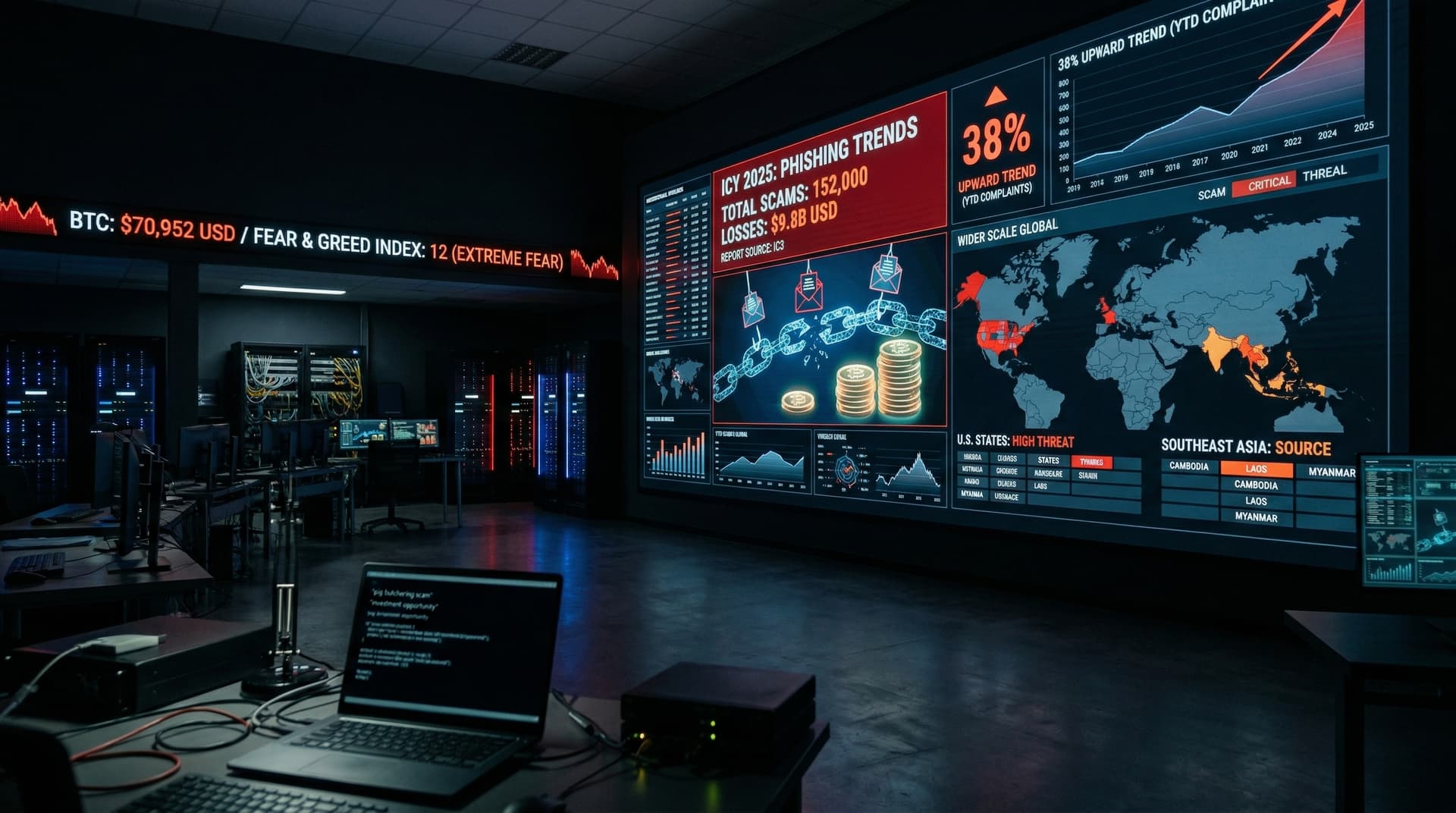 152K Cryptocurrency Investment Scams Cost $9.8B in 2025 IC3 Report