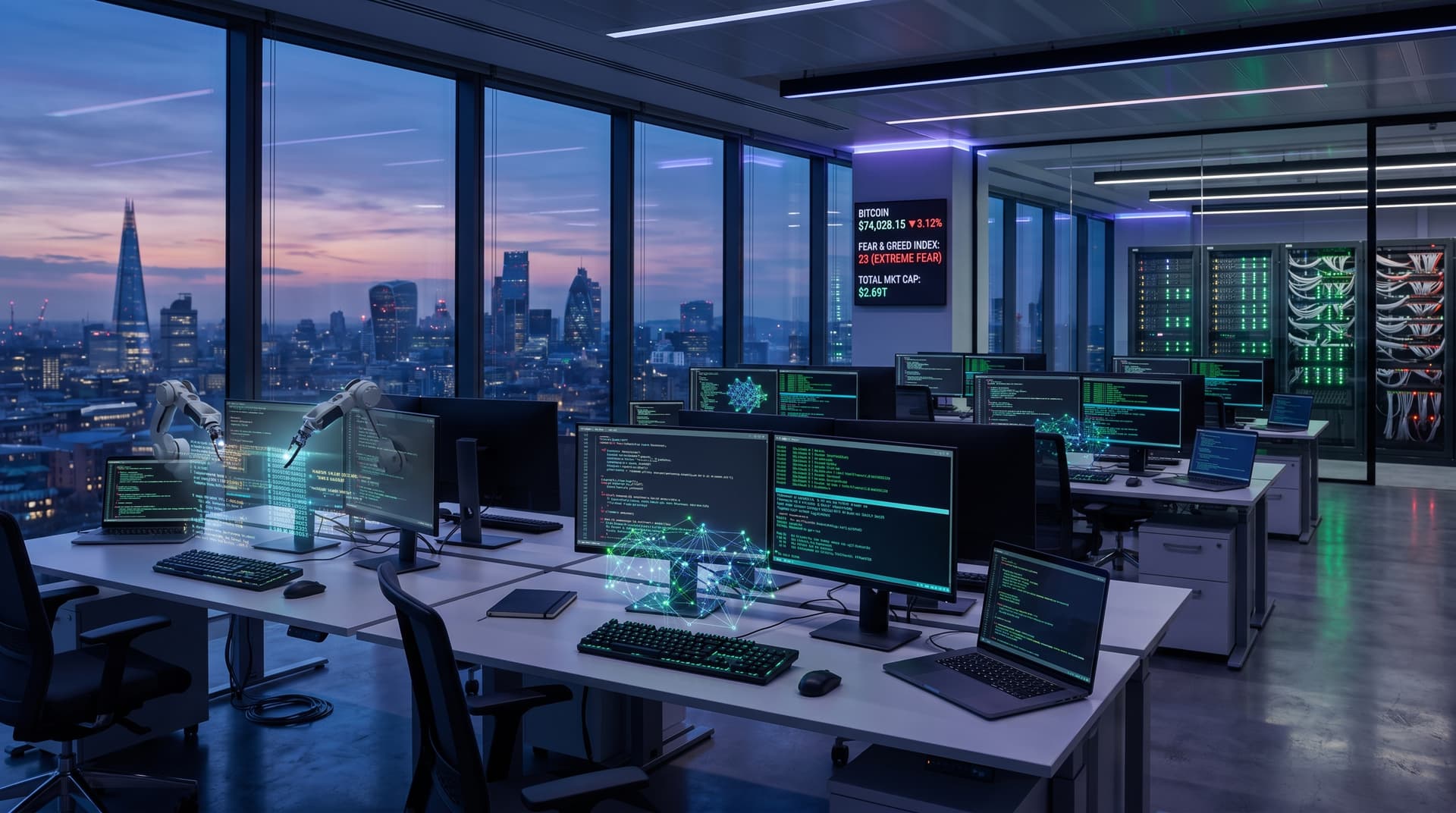 AI Automation Strategies Replace Staff as BTC Drops 1% to $74,028