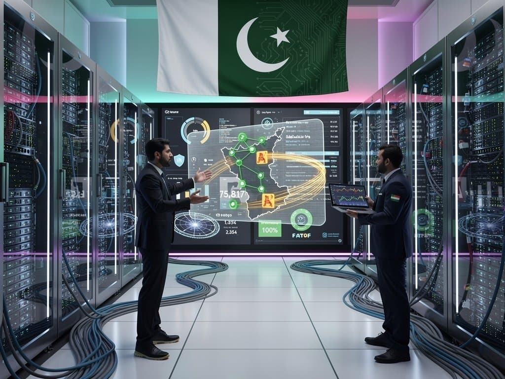 Cybersecurity team monitors crypto and remittance blockchain in secure Karachi data center