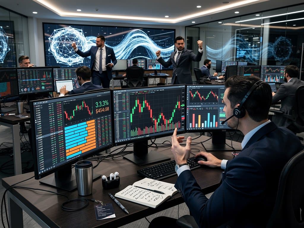 Digital charts of Hyperliquid HYPE token price drop amid crypto volatility on a financial dashboard